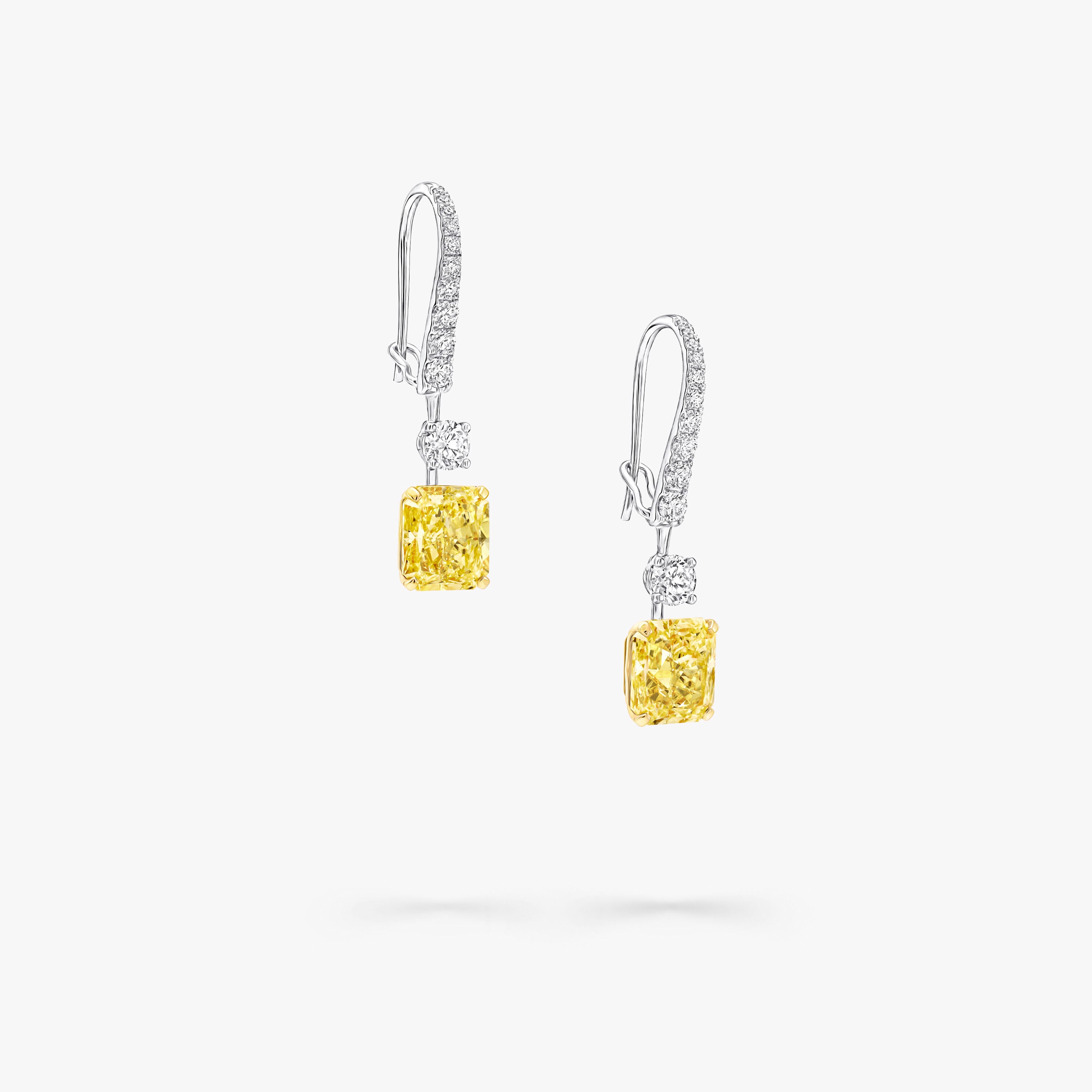 Carave Paris Yellow Radiant Drop Earrings