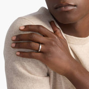 Sterling Silver Matte Comfort Fit Band Ring