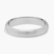 Sterling Silver Matte Comfort Fit Band Ring