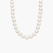 Sterling Silver Classic Round Pearl Strand Necklace