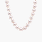 Sterling Silver Classic Soft Pink Pearl Necklace