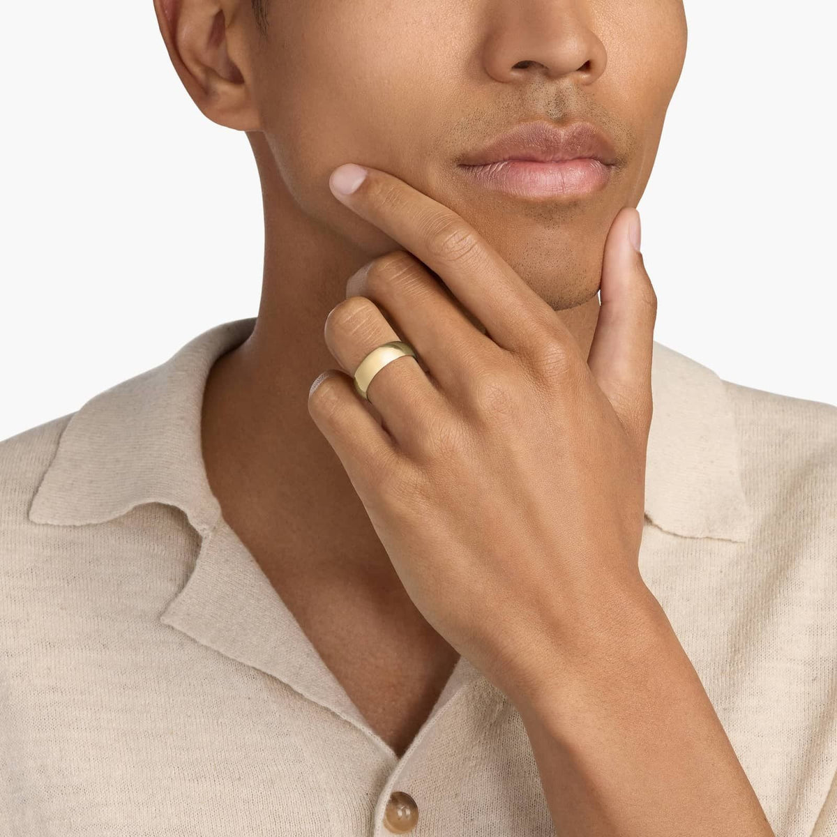 Carave Paris Gold Domed Band Ring
