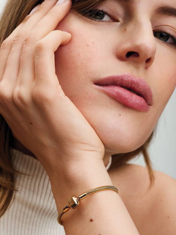 Sterling Gold Snake Chain Bracelet