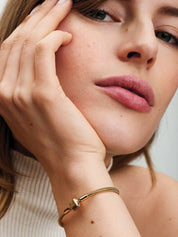 Sterling Gold Snake Chain Bracelet