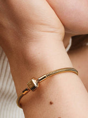 Sterling Gold Snake Chain Bracelet