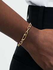 Sterling Silver Chain Bracelet with Charm
