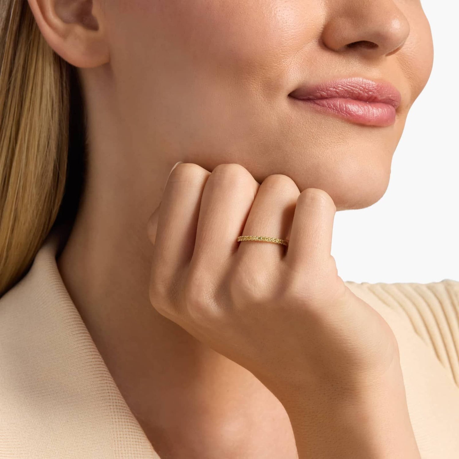 Carave Paris Micro Pavé Eternity Band Ring