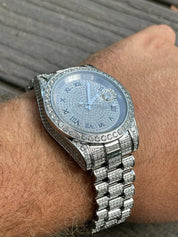 Classic Round Dial Diamond Watch