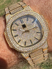 Classic Diamond Analog Watch for Men