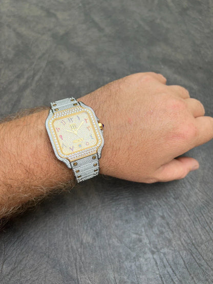 Carave Paris Royal Iced Square Watch
