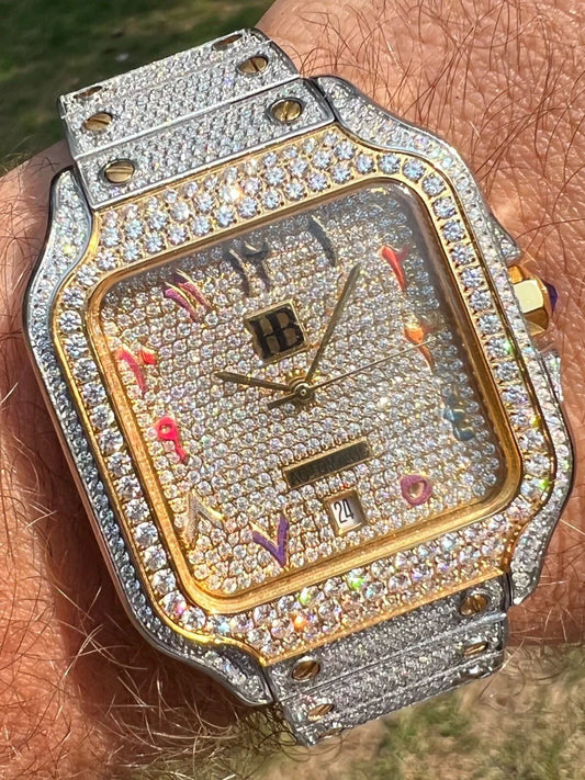 Carave Paris Royal Iced Square Watch