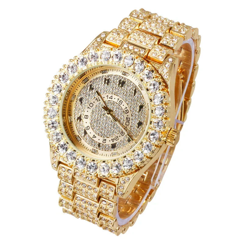Classic Round Dial Diamond Watch