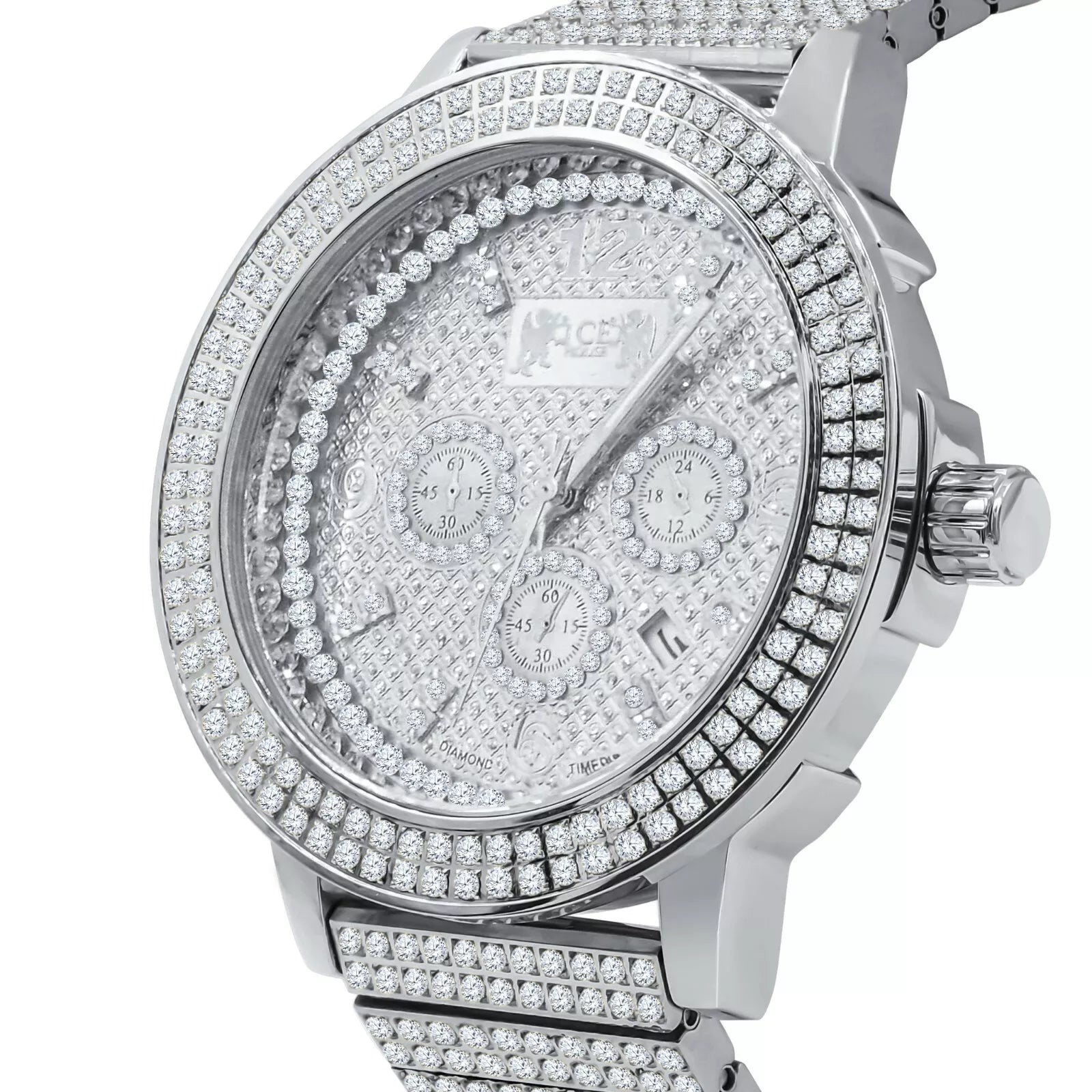 Classic Chronograph Dial Diamond Watch