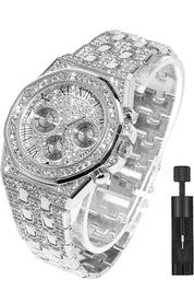 Classic Diamond Chronograph Analog Watch for Men