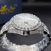 Classic Round Dial Diamond Watch
