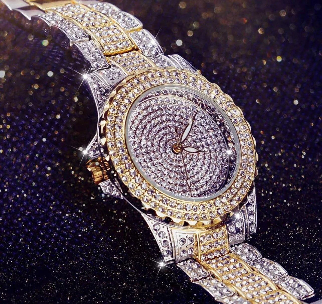 Classic Diamond Analog Watch for Men