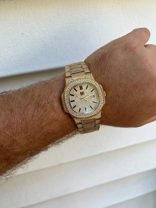 Carave Paris Golden Imperial Iced Watch