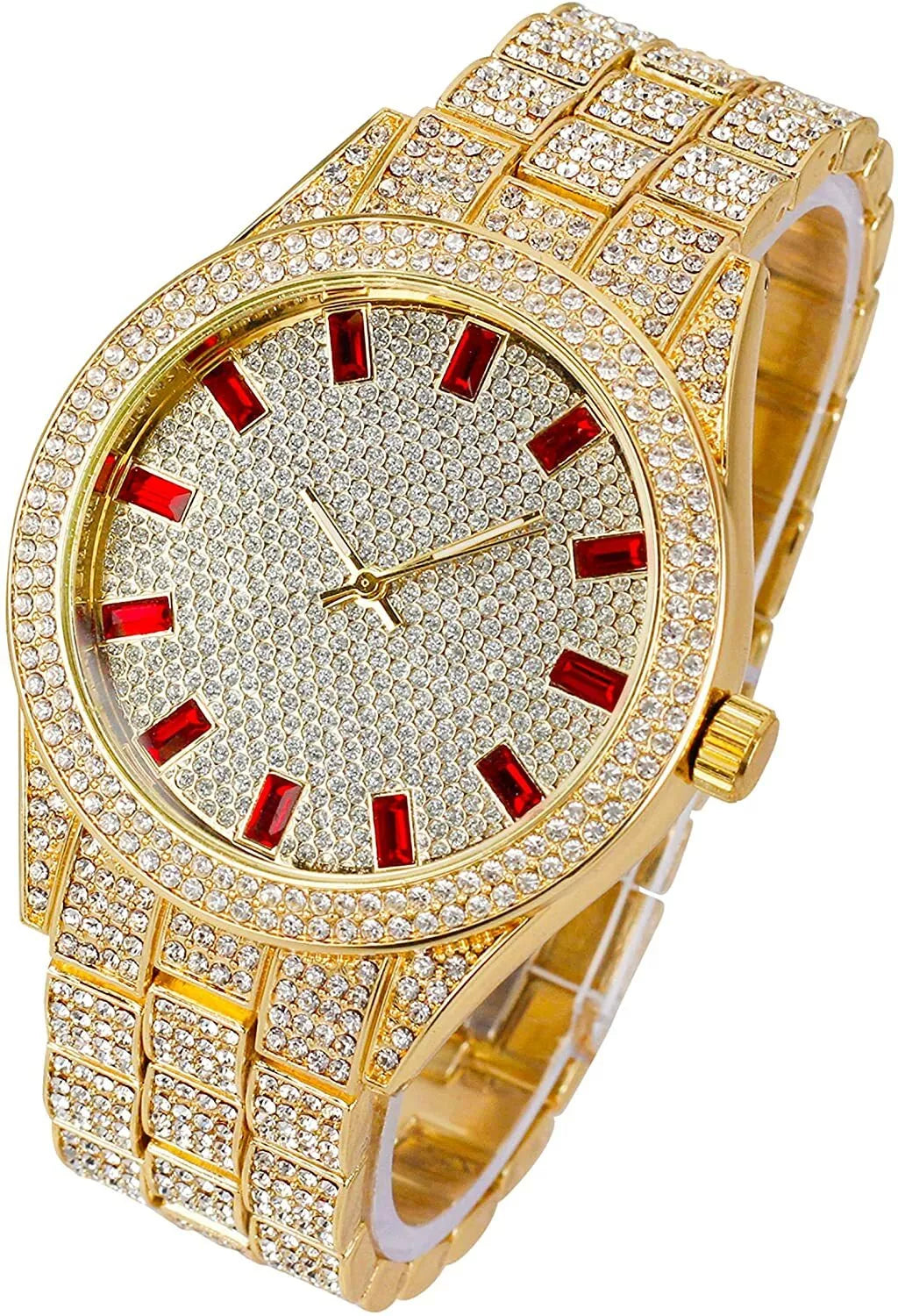 Classic Round Dial Diamond Watch