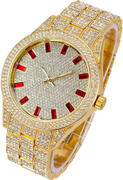 Classic Round Dial Diamond Watch