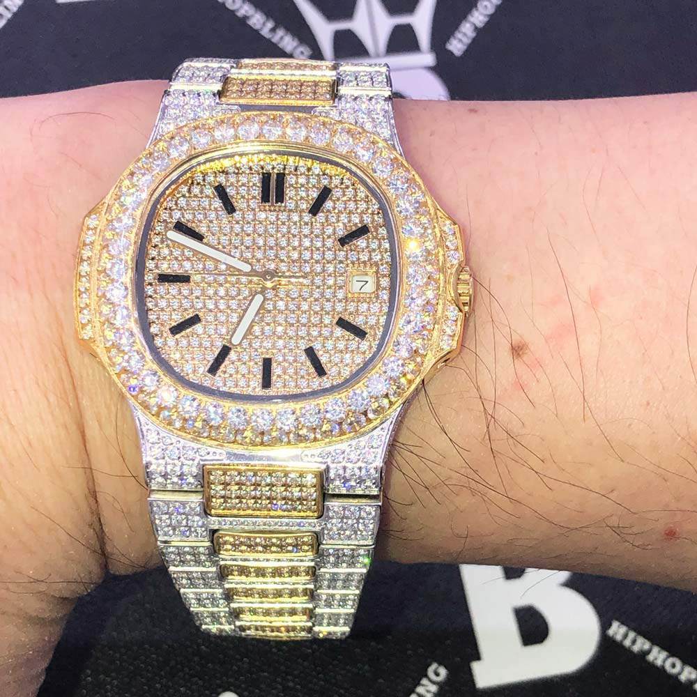 Carave Paris Regal Dual Tone Iced Watch