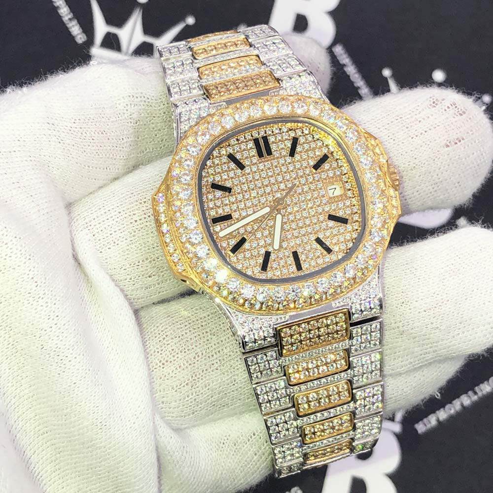 Carave Paris Regal Dual Tone Iced Watch