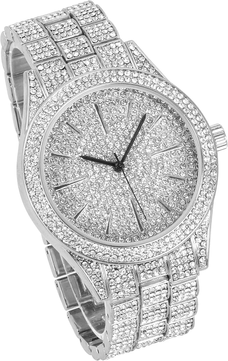 Classic Diamond Analog Watch for Men