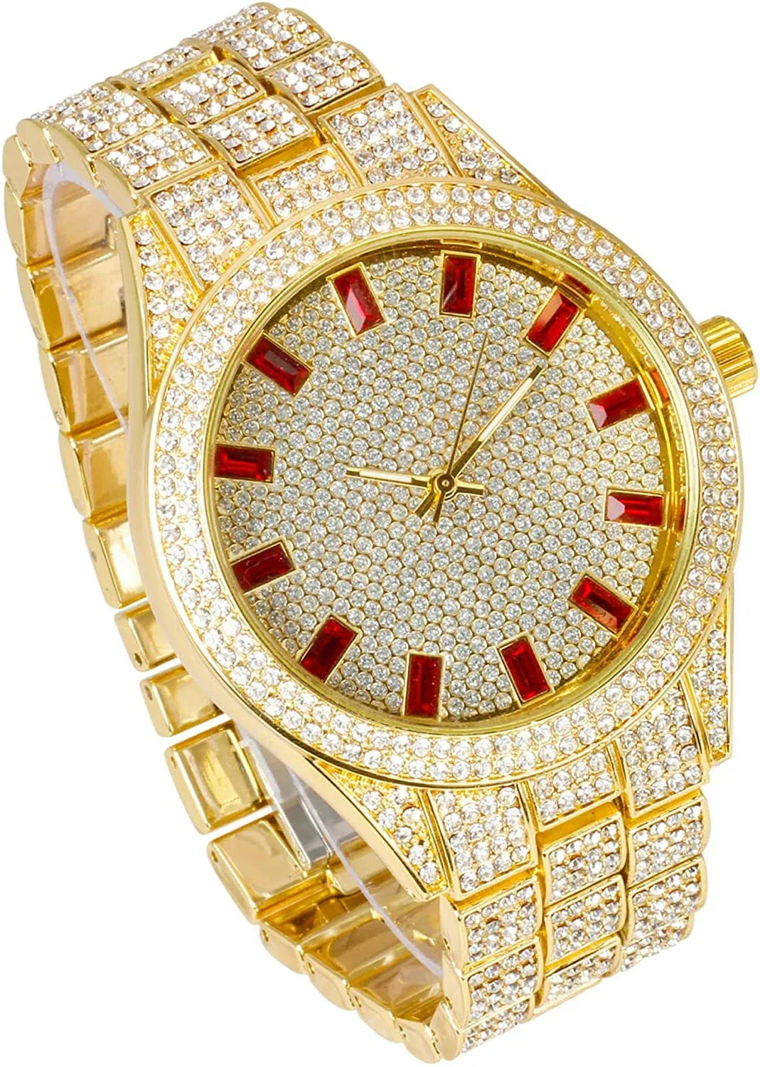 Classic Round Dial Diamond Watch