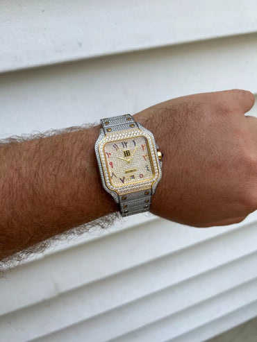 Carave Paris Royal Iced Square Watch