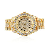 Classic Round Dial Diamond Watch