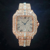 Classic Square Dial Diamond Watch