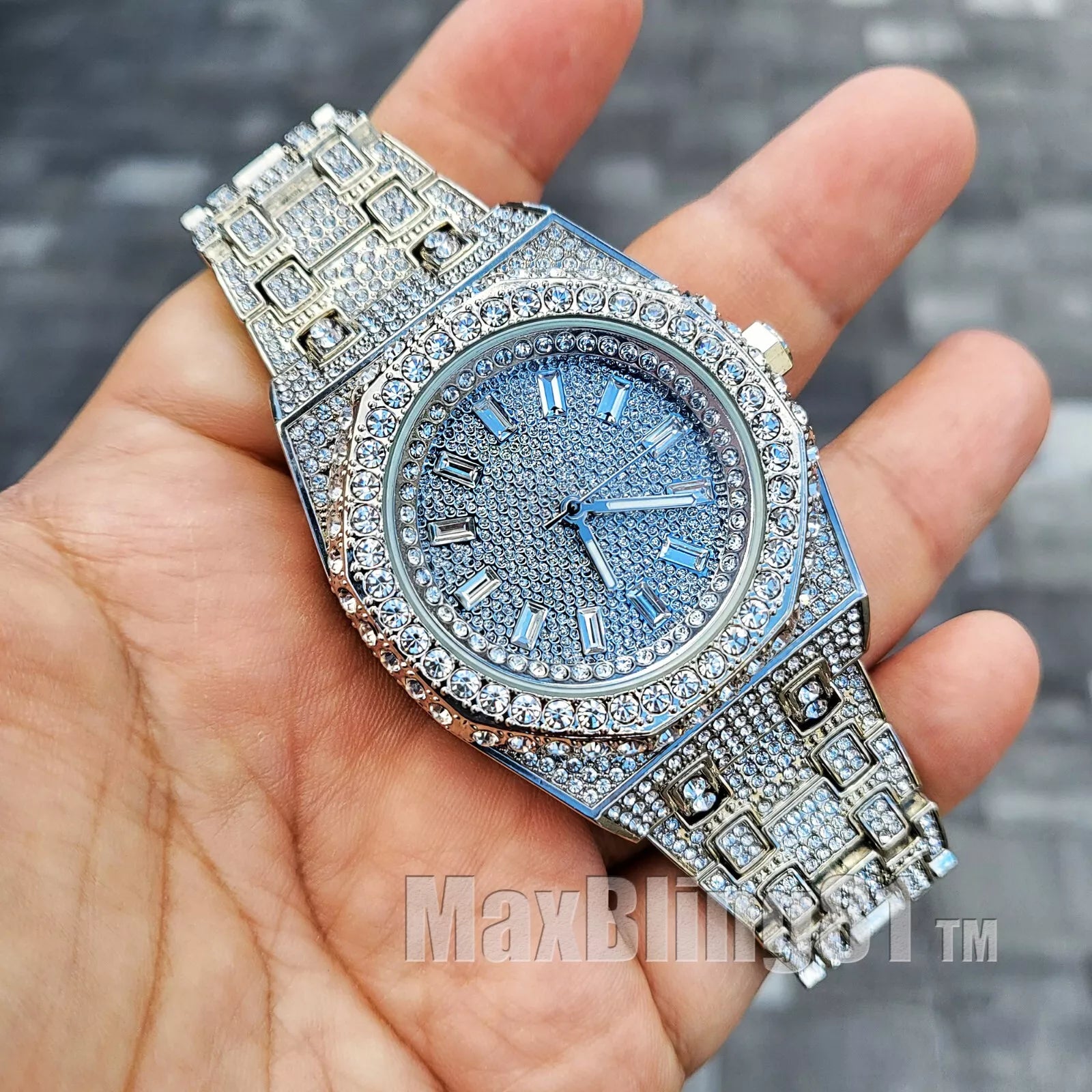 Classic Octagonal Dial Diamond Watch