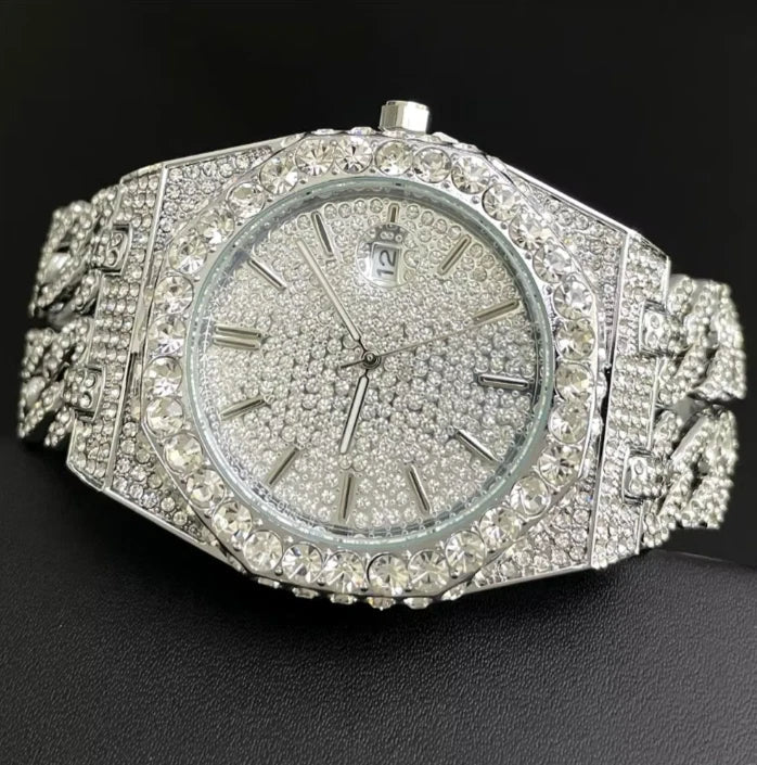 Classic Diamond Analog Watch for Men