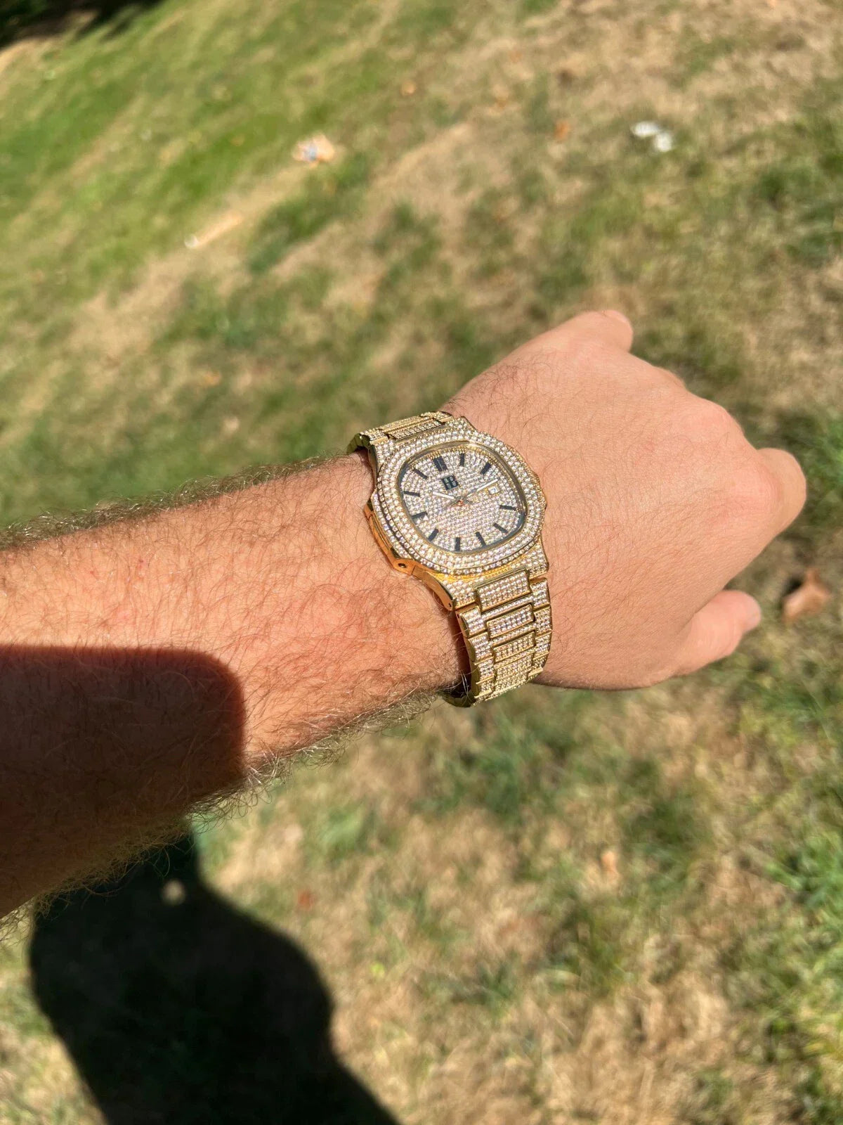 Classic Diamond Analog Watch for Men