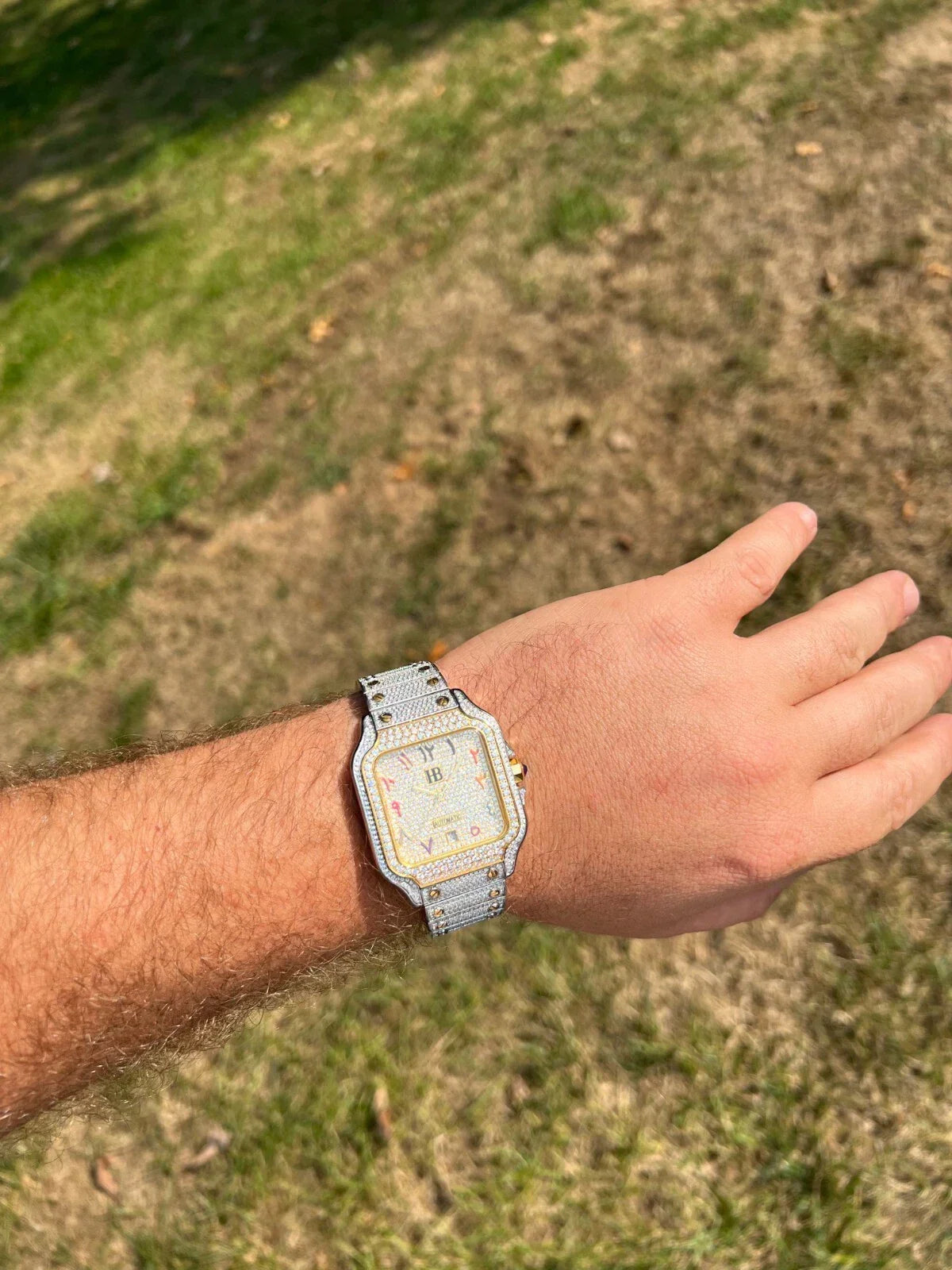 Carave Paris Royal Iced Square Watch