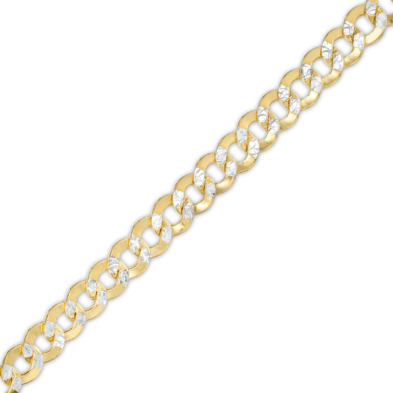 Diamond Cut Cuban Link Silver Men’s Bracelet