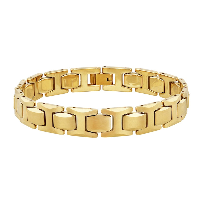 Polished Link Silver Men’s Bracelet
