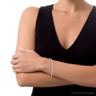 Carave Paris Leaf Diamond Slider Bracelet