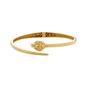 Gold Serpent Embrace Bracelet