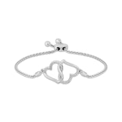 Interlinked Hearts Silver Bracelet