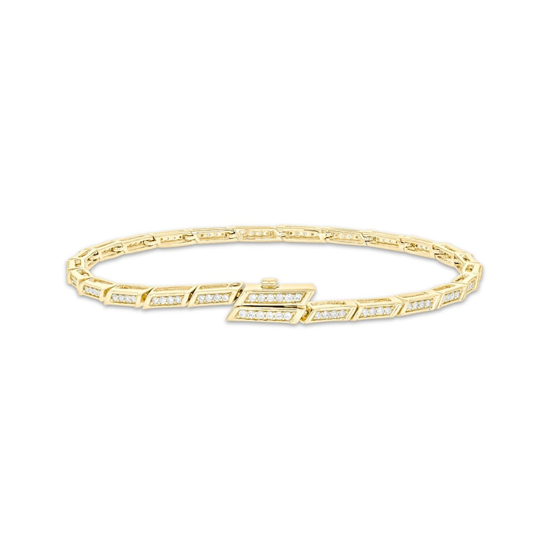 Gold Linear Spark Brilliance Bracelet