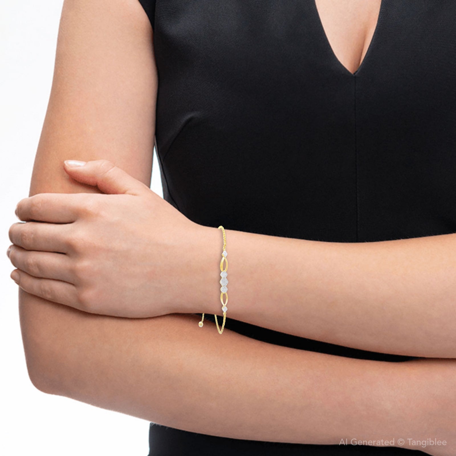 Delicate Linked Elegance Silver Bracelet