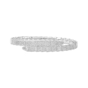 Silver Geometric Radiance Bracelet