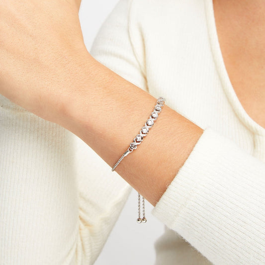 Carave Paris Leaf Diamond Slider Bracelet