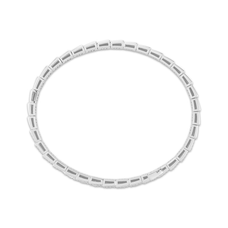 Silver Geometric Radiance Bracelet