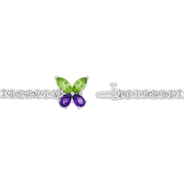 Carave Paris Butterfly Gemstone Tennis Bracelet