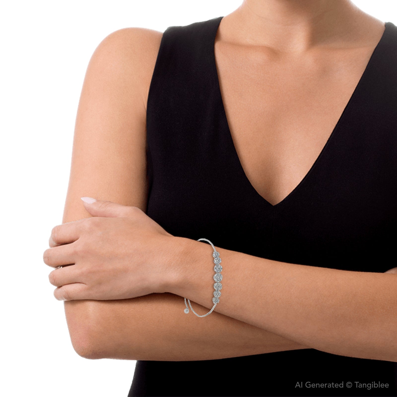 Silver Radiant Bloom Bracelet