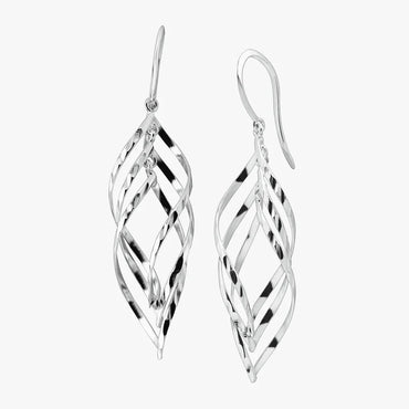 Carave Paris Layered Leaf Drop Earrings