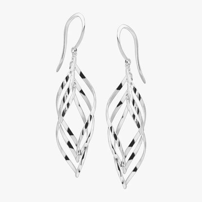 Carave Paris Layered Leaf Drop Earrings