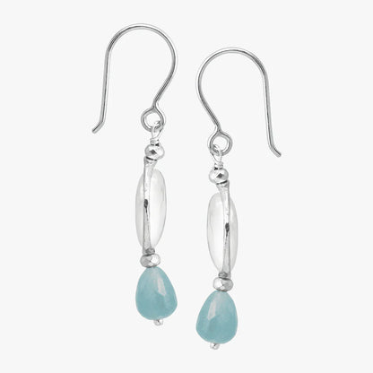 Carave Paris Moonstone & Blue Topaz Drop Earrings