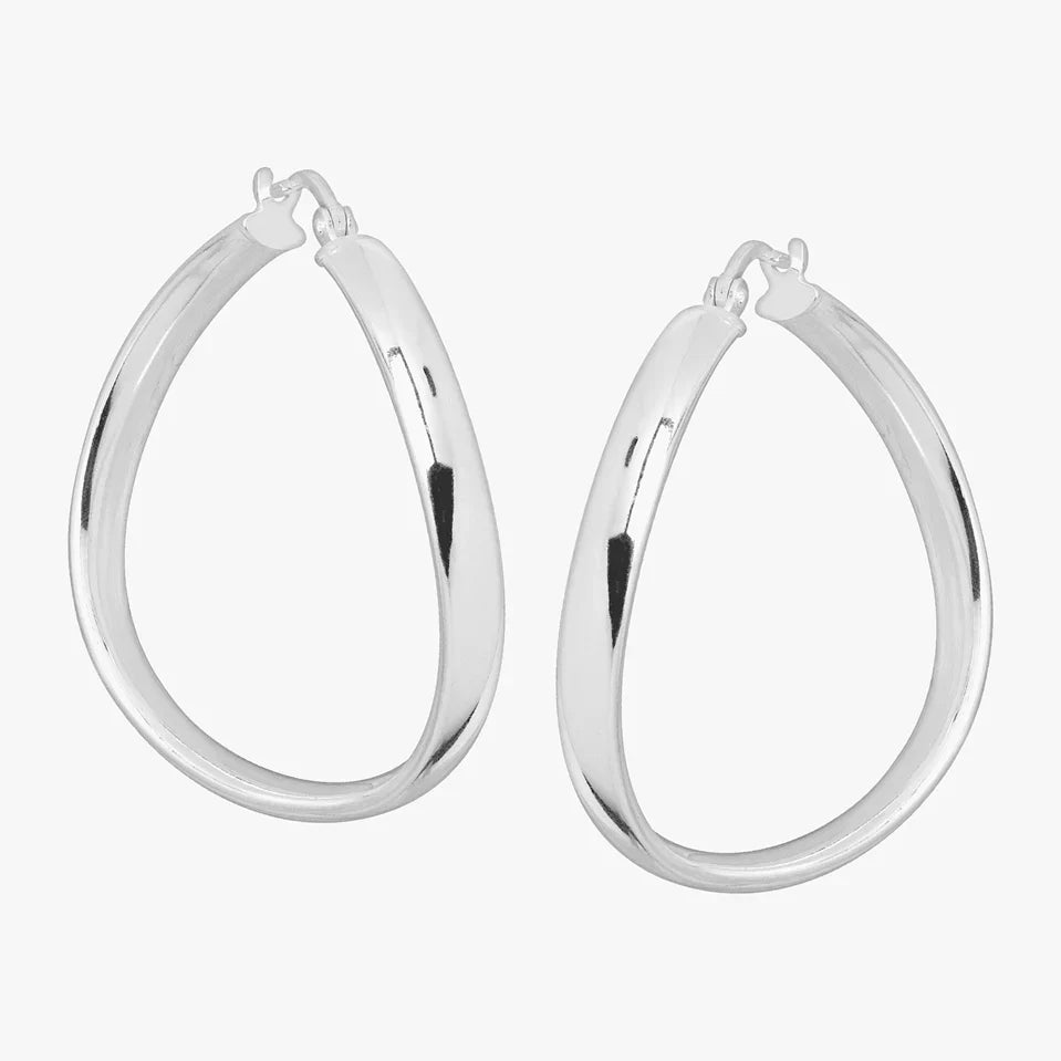 Silver Classic Hoop Earrings